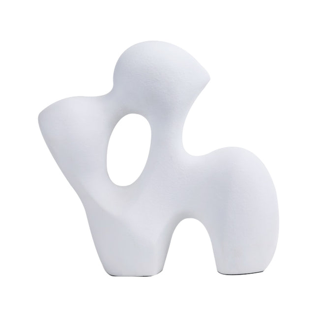 Resin White Shorts Decorative Figurine Modern Home Office Display Ornament 28x10x28cm