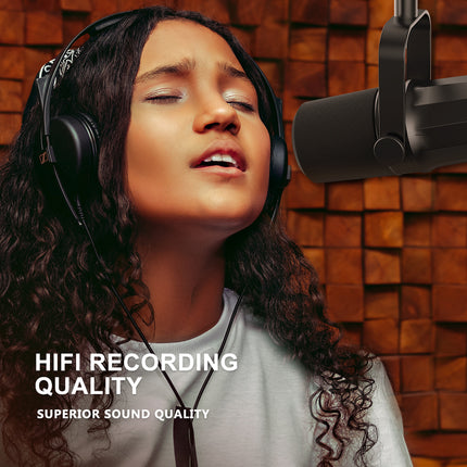 Professional XLR Dynamic Microphone for Studio Recording, Podcasts, Streaming & Voice Capture