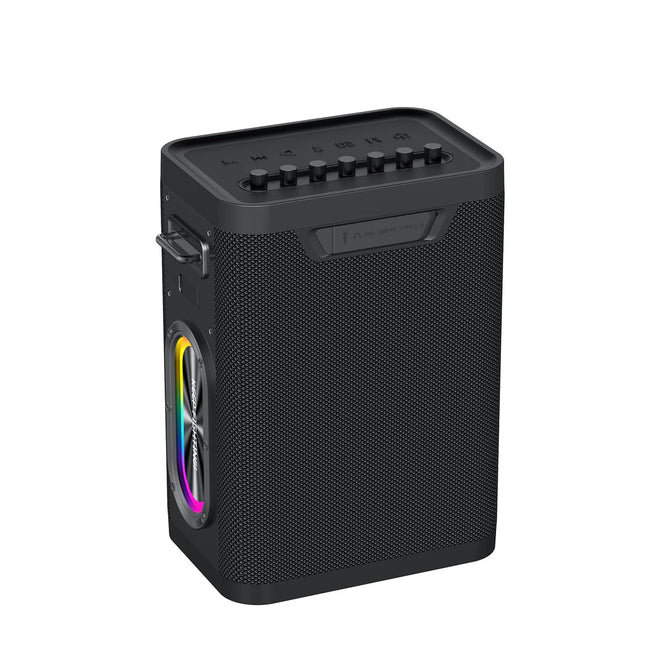 High-Performance 300W Wireless Party Speaker with Dual Mics, LED Effects & Stereo Sound