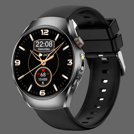 1.43 Inch AMOLED Smart Watch with Bluetooth Call, ECG, HRV & Body Temperature Monitor IP68