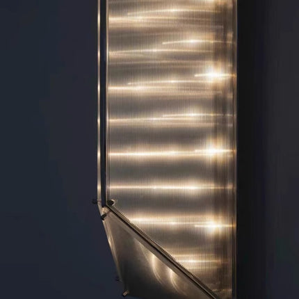 Minimalist Glass Wall Light Stainless Steel Decorative Bedroom Corridor Lamp