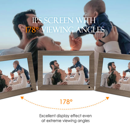 Smart 10.1” Wireless Digital Picture Frame with App Control, Smart Wake Sensor & Screen Rotation