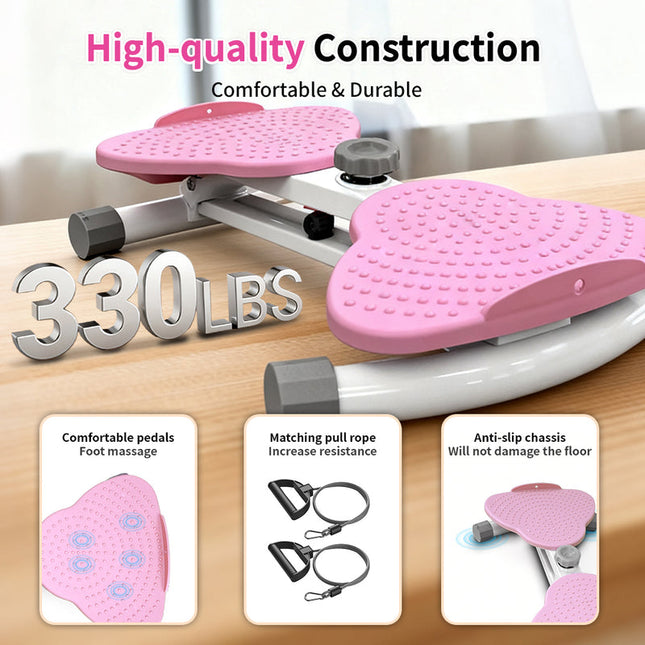 Adjustable Waist Twister Exercise Platform with Foot Massage, Portable Home Workout Board