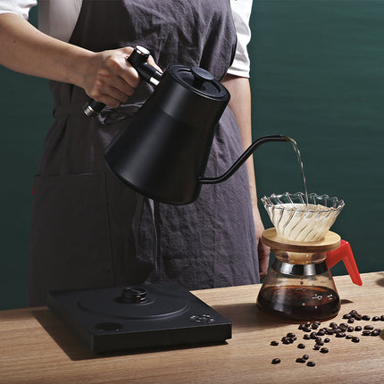 Cordless Stainless Steel Gooseneck Kettle with Digital Temperature Control and Auto Shut-Off