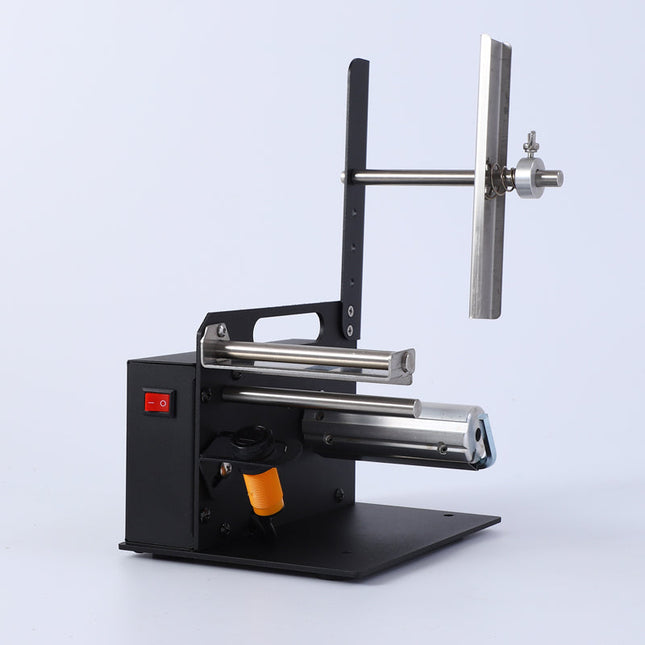 Industrial Automatic Label Peeler for Bottles and Cartons Electric Compact Design Black