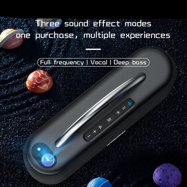 Portable Bluetooth 5.3 Wireless Speaker with Deep Bass, IPX4 Water Resistant, Up to 12 Hours Playtime