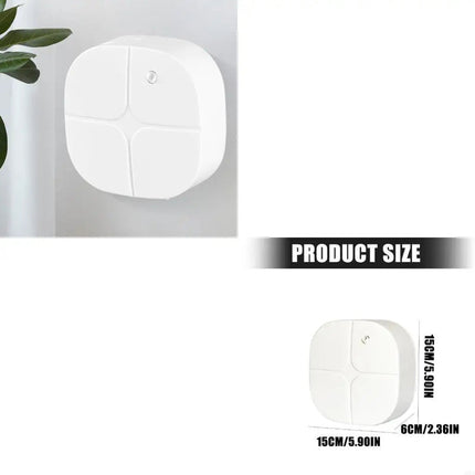 Portable 100ml Aroma Oil Diffuser with LED Screen, Dual Power Supply USB or AAA Batteries, Energy Efficient Mist – White