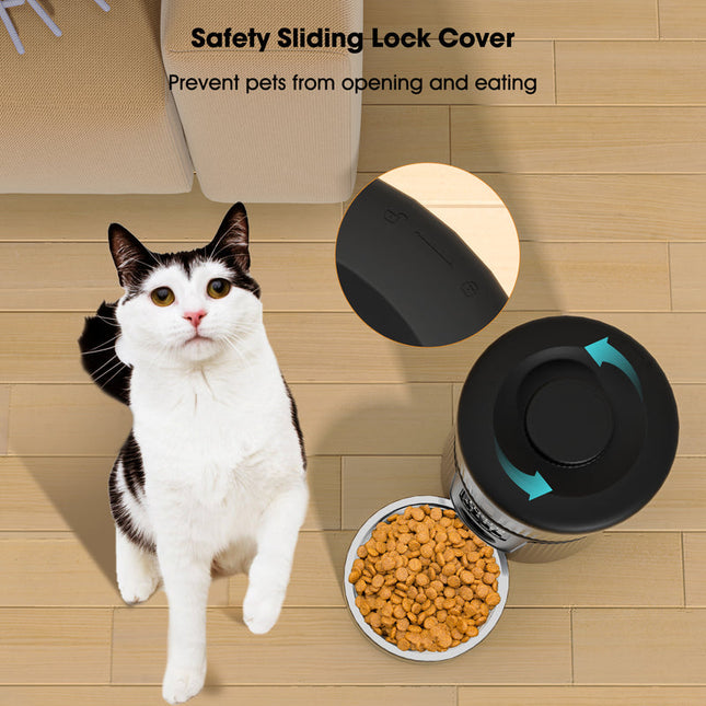 Automatic Smart Pet Feeder, 30 Portions, Dual-Sealed, Slow-Feed Mode, Easy to Clean