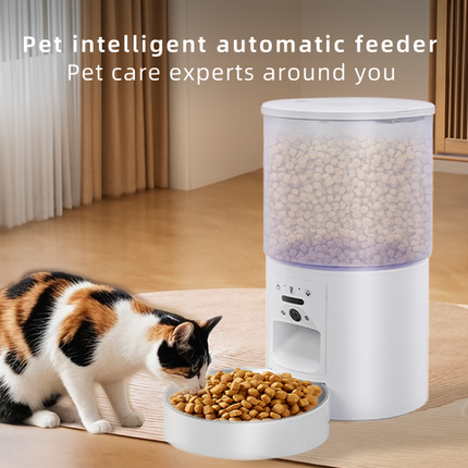 Smart Automatic Pet Feeder with Remote Feeding, Voice Interaction & Food-Fresh Design