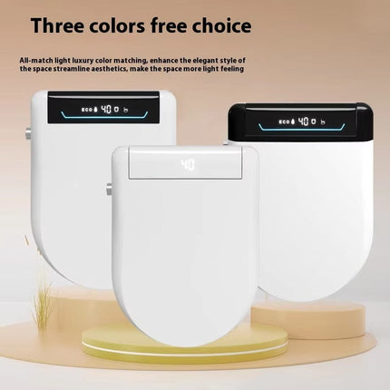Electric Bidet Toilet Seat with LED Display, Warm Air Drying and IPX4 Waterproof Design