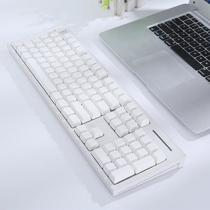 130-Key White PBT Keycap Set – Durable Mechanical Keyboard Replacement Upgrade