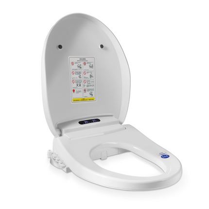 Smart Bidet Toilet Seat with Feminine Wash, Warm Seat, LED Night Light, and Self-Cleaning Nozzle