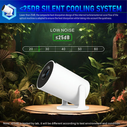 Portable 720P HD Smart LCD Projector Android 11 WiFi 6 Dual Band Bluetooth 5 Home Entertainment
