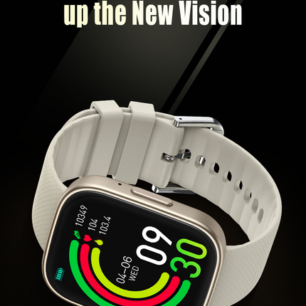Smart Fitness Watch 2.06" AMOLED Display Heart Rate & Blood Oxygen Monitor