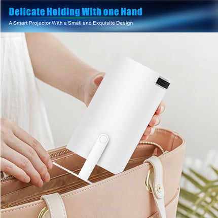 Compact Android 11 Smart Projector 720p WiFi 6 Bluetooth HD Input Portable Mini Home Cinema