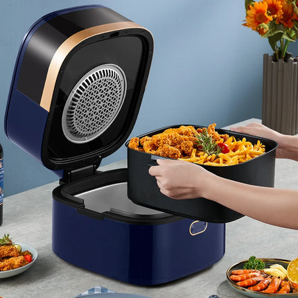 Large Capacity 7.5L Air Fryer with 360° Hot Air Circulation and Non-Stick Basket