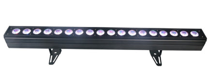 Indoor LED Wall Washer Bar 18x10W RGBWAUV Pixel Control Professional Lighting Black