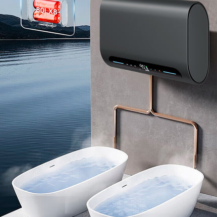 Electric Wall Mounted Hot Water System 50L 3000W Remote Control Home Hotel Use