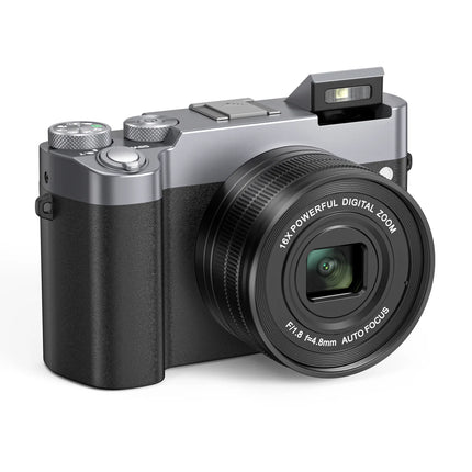 5K Compact Digital Camera for Photography & Vlogging with 48MP Dual Sensors, 16X Zoom and Stabilised Video