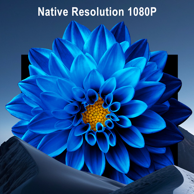 Compact LCD Projector with 4K Support, Android System, Auto Focus and LED Light Source