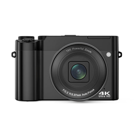 Compact 4K Digital Camera with LED Light, 64MP Photo Enhancement, 16X Zoom & Long-Lasting Battery