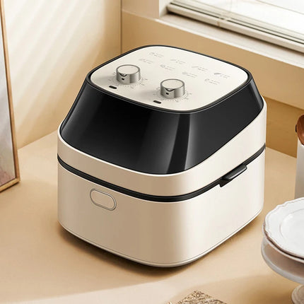 7.5L Digital Air Fryer with Touch Controls, Adjustable Temperature and Viewing Window, White