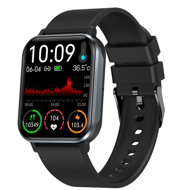 Rechargeable Fitness Smartwatch with Step Tracker, Multi-Sport Modes & Bluetooth Calls