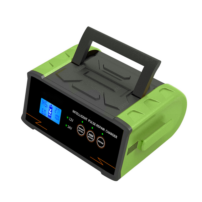 Smart 12V/24V Wired Car and Motorcycle Battery Charger for Lead-Acid Batteries