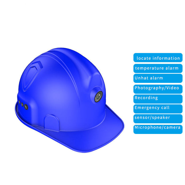 Industrial 4G Safety Helmet with Live GPS Monitoring & Instant Emergency Notification System