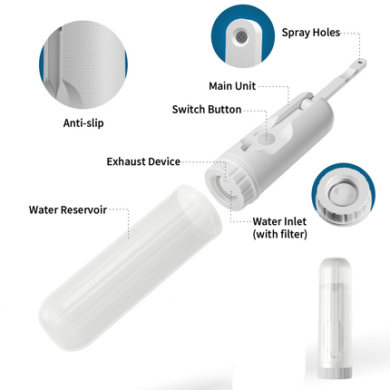 Handheld Electric Travel Bidet 180ml Water Spray USB Rechargeable Portable Hygiene Sprayer