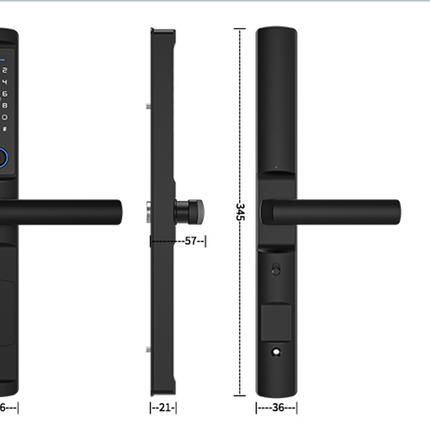 Keyless Smart Door Lock with Fingerprint Scanner WiFi App Control and Multiple Unlock Modes