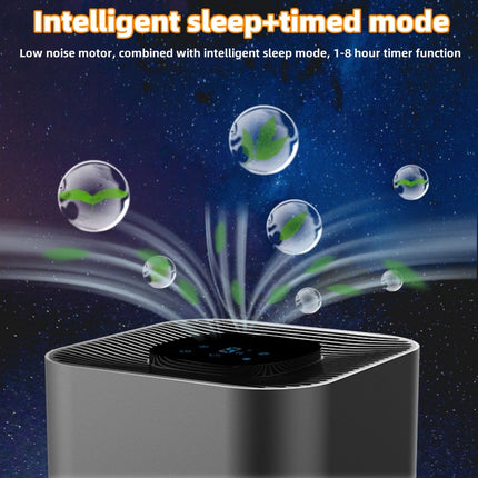 Home & Office Air Purifier with H13 Filter, UVC Sterilizer, 3 Speed Settings and 8H Timer