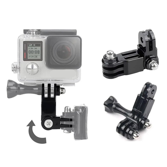 Tactical Helmet Action Camera Adapter for NVG Bracket and Picatinny Rail Mounting