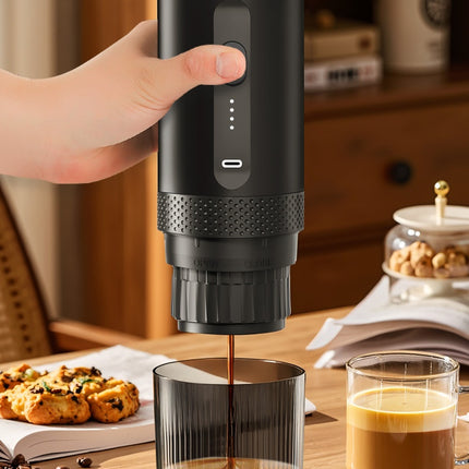Portable Espresso Coffee Machine 20 Bar, Battery Powered Mini Coffee Brewer for Outdoor & Travel