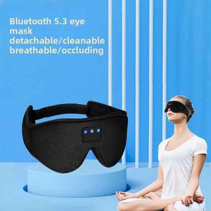 Bluetooth Wireless Music Eye Mask with HD Speakers Rechargeable Travel Relaxation Headband