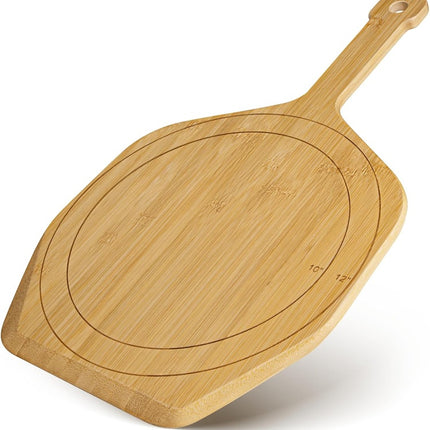 Wooden Pizza Peel 12-Inch for Home Oven & Outdoor Baking