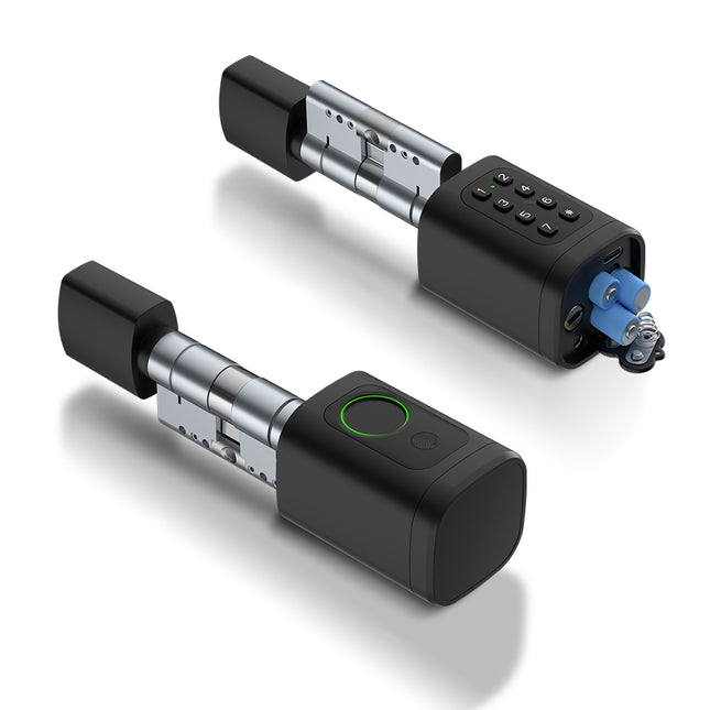 TTLock Smart BLE Door Lock Cylinder with Fingerprint Keypad Card Access Adjustable Length