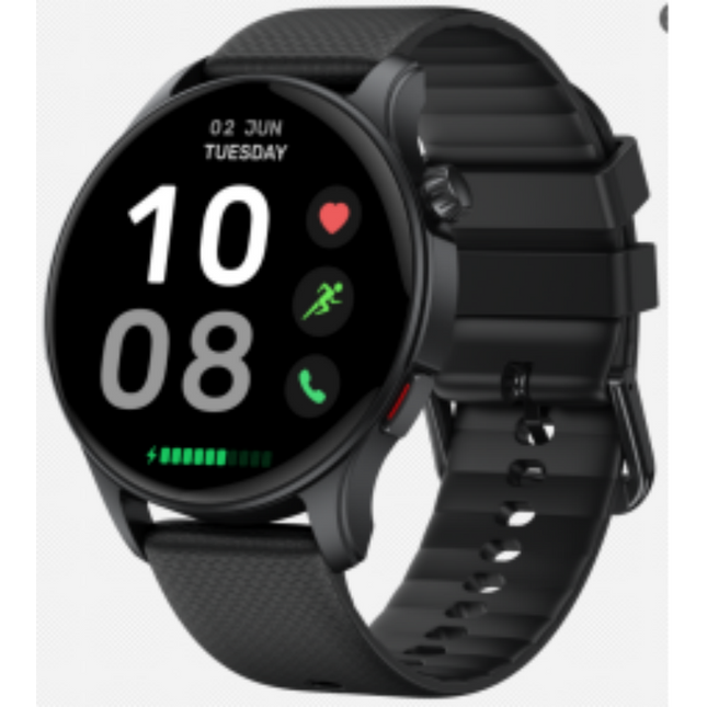 Bluetooth 5.2 Smartwatch with Music Control, Calls, Fitness Tracking & 300mAh Battery