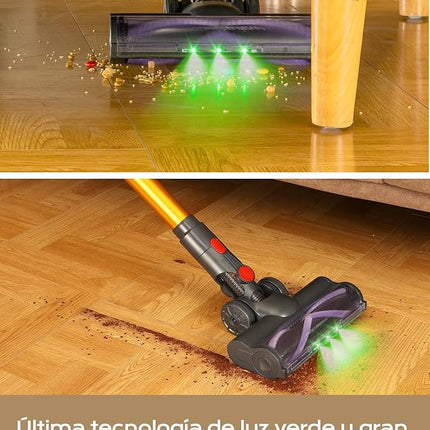 2-in-1 Cordless Stick Vacuum Cleaner Rechargeable Handheld Vacuum with HEPA Filtration
