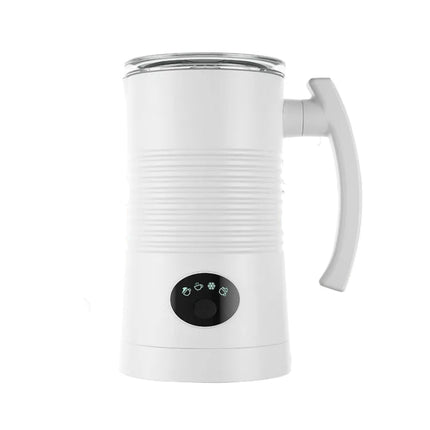 Automatic Electric Milk Frother with 4 Foam Settings, 400W, Compact Design for Home Use