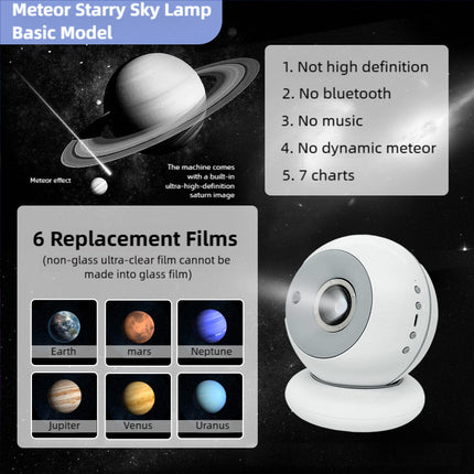 Rechargeable Galaxy Star Projector Light with Timer and Colour Modes for Home Ambient Lighting