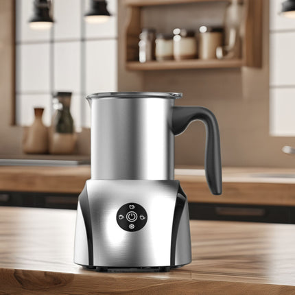 Electric Milk Frother 350ml Stainless Steel, 450W for Coffee & Hot Chocolate