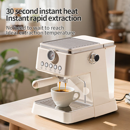 Desktop 20 Bar Pump Espresso Coffee Machine with 1.5L Removable Water Tank