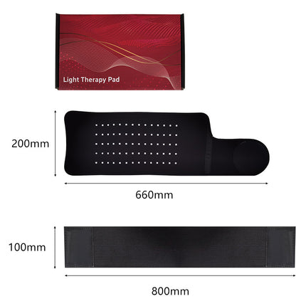 LED Light Relaxation Waist Belt Red Infrared 70 Bead Timer Adjustable