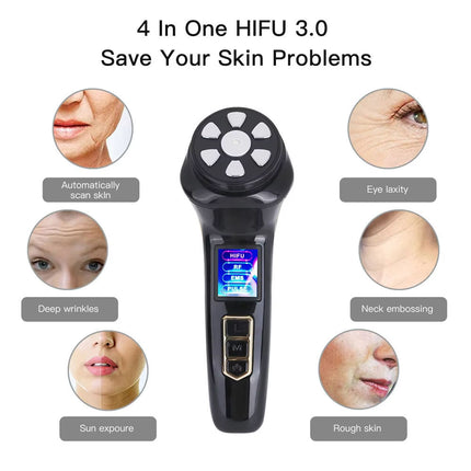 Portable Skin Tightening Facial Device Rechargeable Anti Aging Lifting Tool