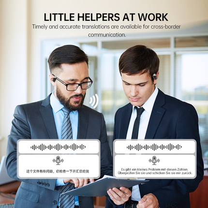 Wireless AI Translator Earbuds with TFT Touch Display, Real-Time Language Translation, Type-C Charging