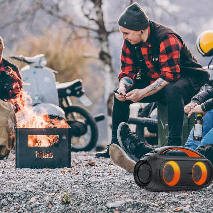 High-Performance Portable Bluetooth Speaker 80W with Deep Bass, LED Effects & Long Battery Life
