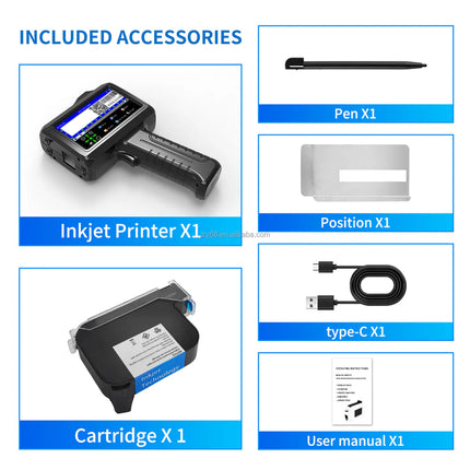 Compact 12.7mm Portable Inkjet Coding Printer for Product Marking and Label Printing