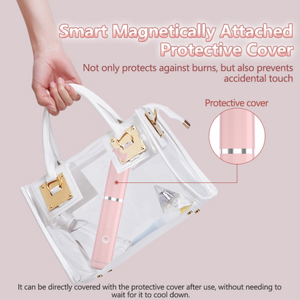 Portable Cordless Hair Straightener Brush 5000mAh Rechargeable 4 Temperature Settings