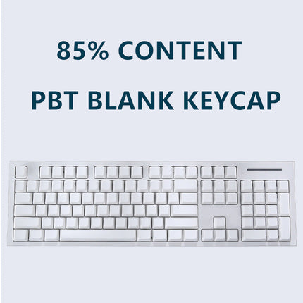 130-Key White PBT Keycap Set – Durable Mechanical Keyboard Replacement Upgrade